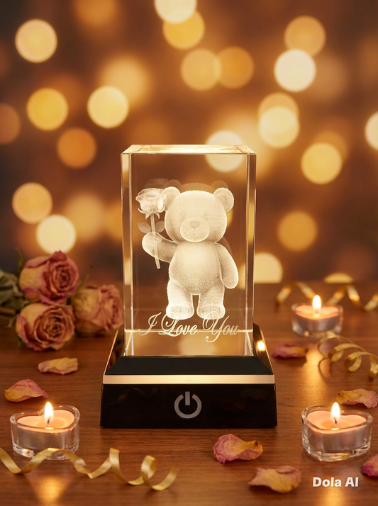 3D image in Crystal (80x50x50mm) - Yes - Home Décor