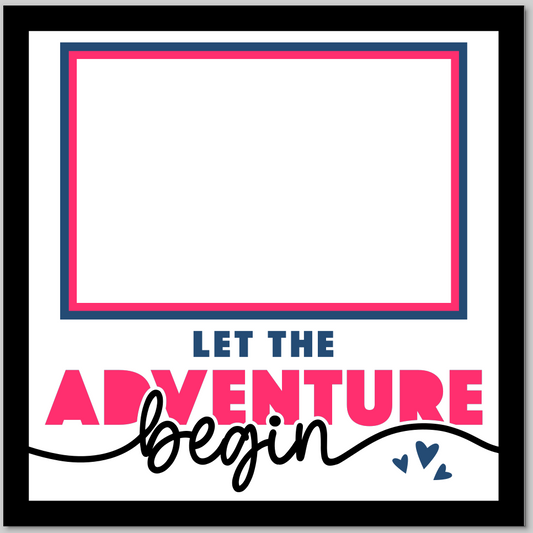 Let The Adventure Begin Personalised Picture Frame