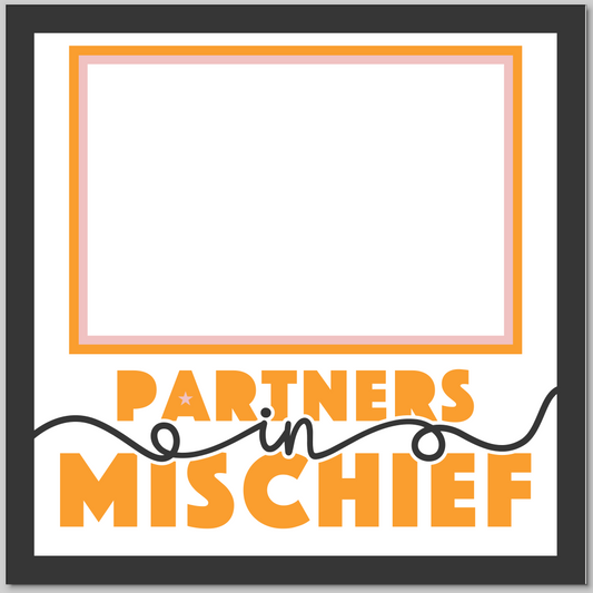 Partners in Mischief Personalised Picture Frame