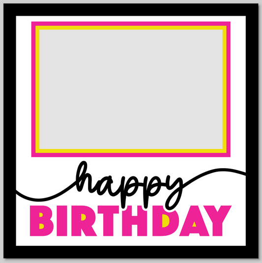 Happy Birthday Personalised Picture Frame