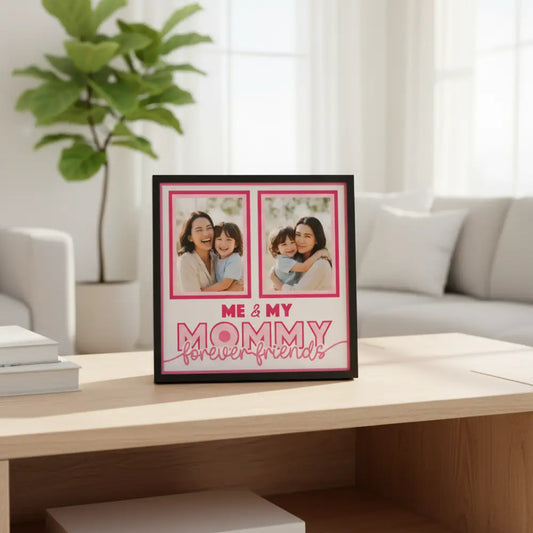 2 picture classically put to gether featuring me and my mommy