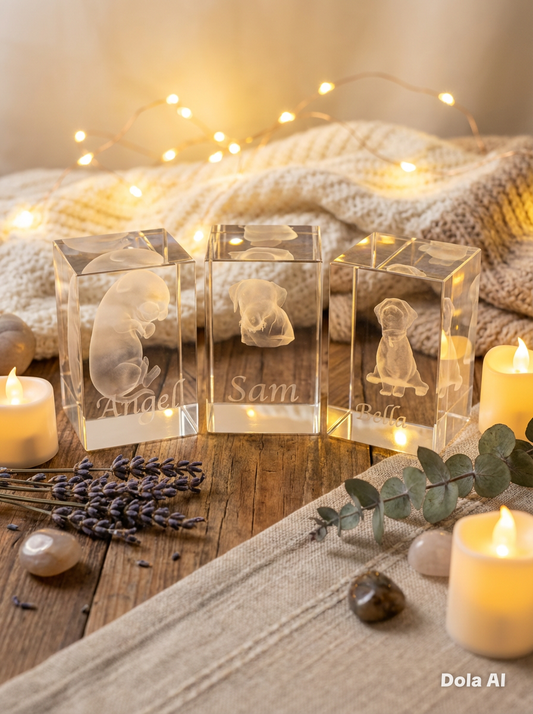 3D image in Crystal (80x50x50mm) - No - Home Décor