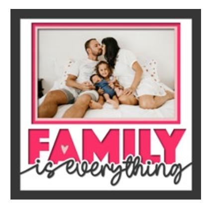 Family is Everything Personalised Picture Frame
