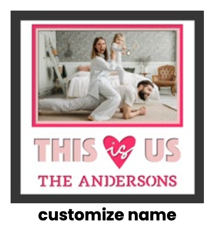 This Is Us Personalised Picture Frame