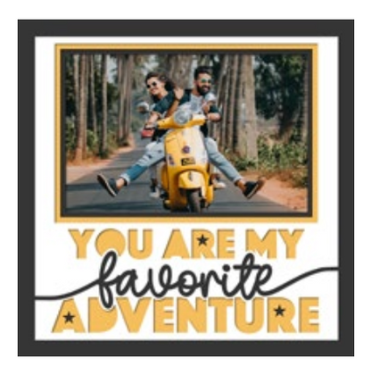 You Are My Favourite Adventure Personalised Picture Frame