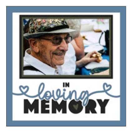 In Loving Memory Personalised Picture Frame