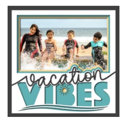 Vacation Vibes Personalised Picture Frame