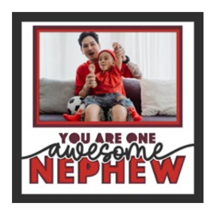 You Are One Awesome Nephew Personalised Picture Frame