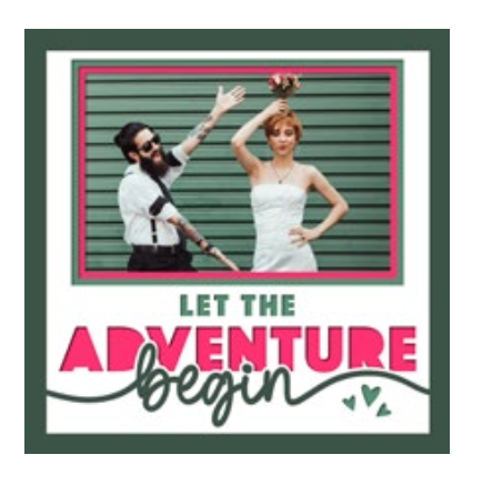 Let The Adventure Begin Personalised Picture Frame