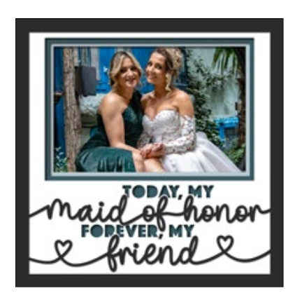 Today My Maid of Honour Personalised Picture Frame