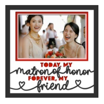 Today My Matron of Honour Personalised Picture Frame