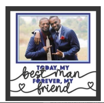 Today My Best Man Personalised Picture Frame