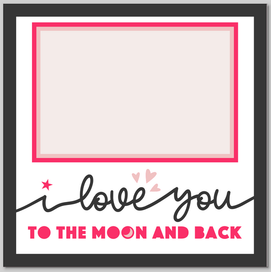 I Love You To The Moon Personalised Picture Frame