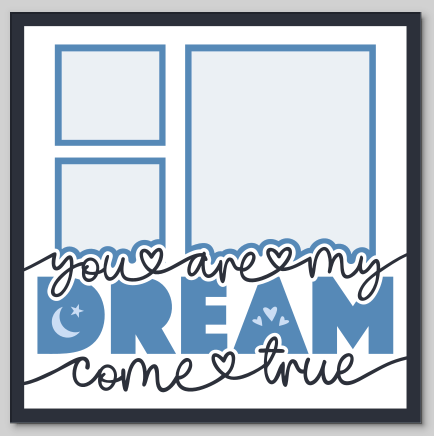 You Are My Dream Personalised Picture Frame