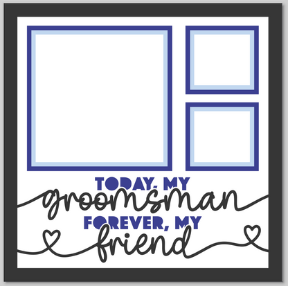 Today My Groomsman Personalised Picture Frame