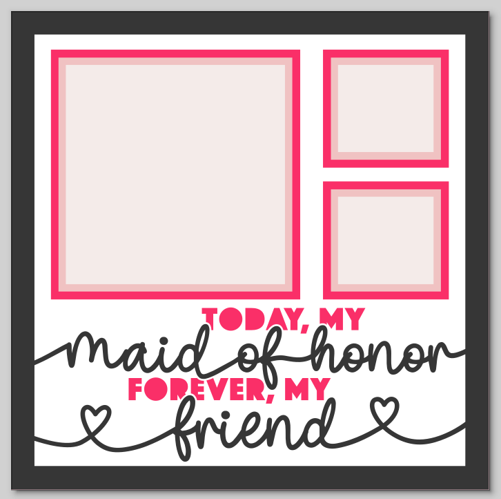 Today My Maid of Honour Personalised Picture Frame