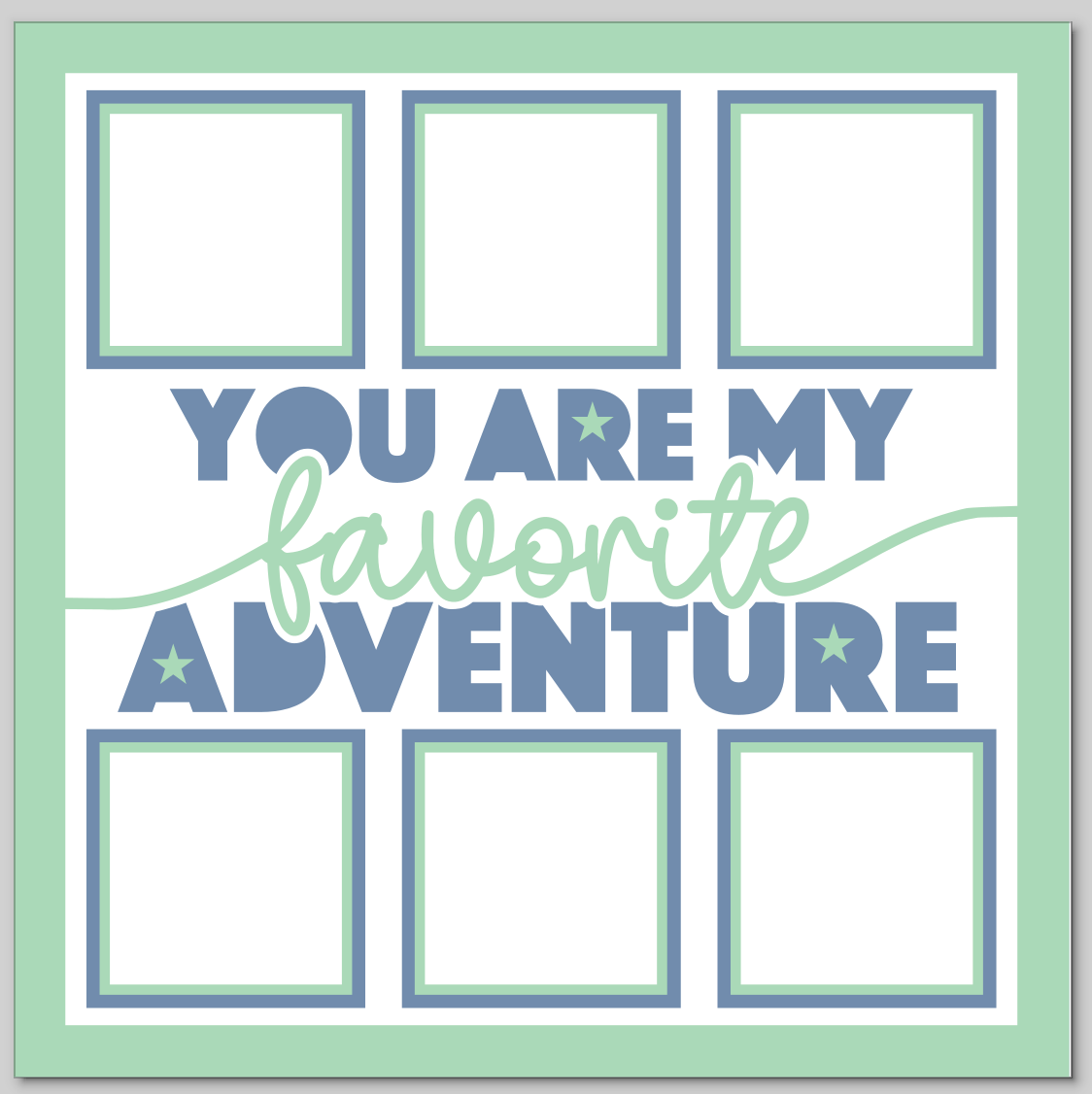 You Are My Favourite Adventure Personalised Picture Frame