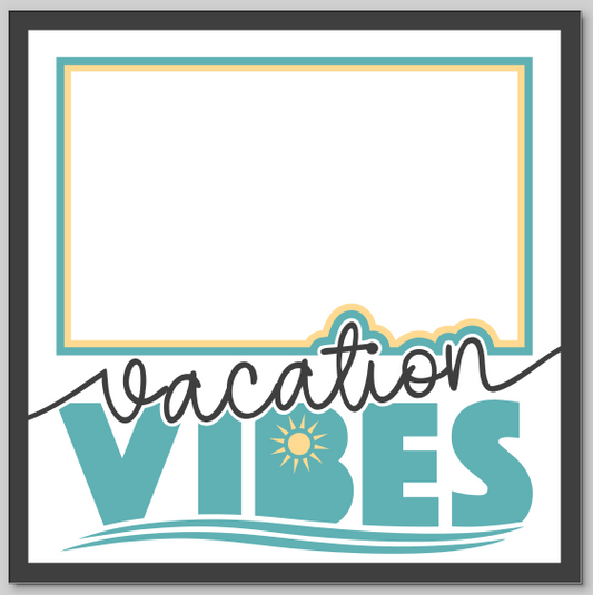 Vacation Vibes Personalised Picture Frame