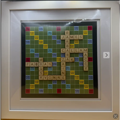 Family Scrabble Picture Frame - Home Décor