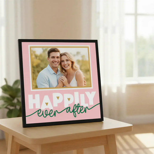 A picture of the happy coupl, happy ever after