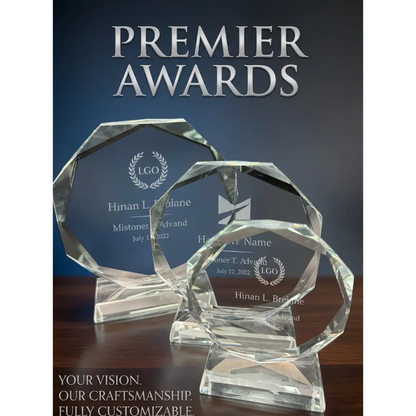Personalised Glass Trophies - Award