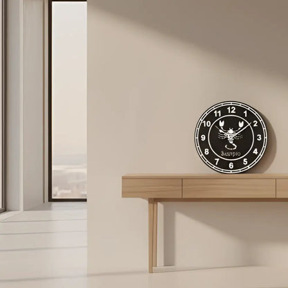 Decorative Slate clock face with Scorpio zodiac symbol