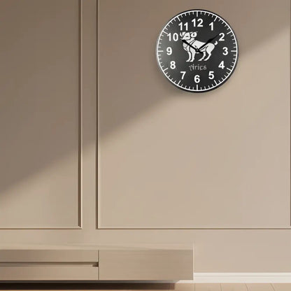 Slate clock face with Aries zodiac sign and numbers
